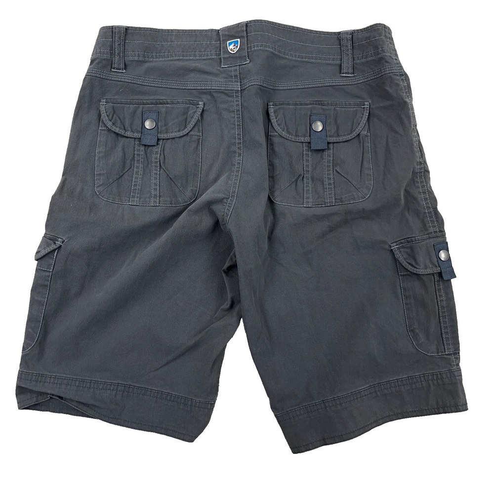 Kuhl Shorts Women Size 8 Gray Cargo Renegade Hiking Camping Outdoor Ladies‎ - Picture 2 of 16